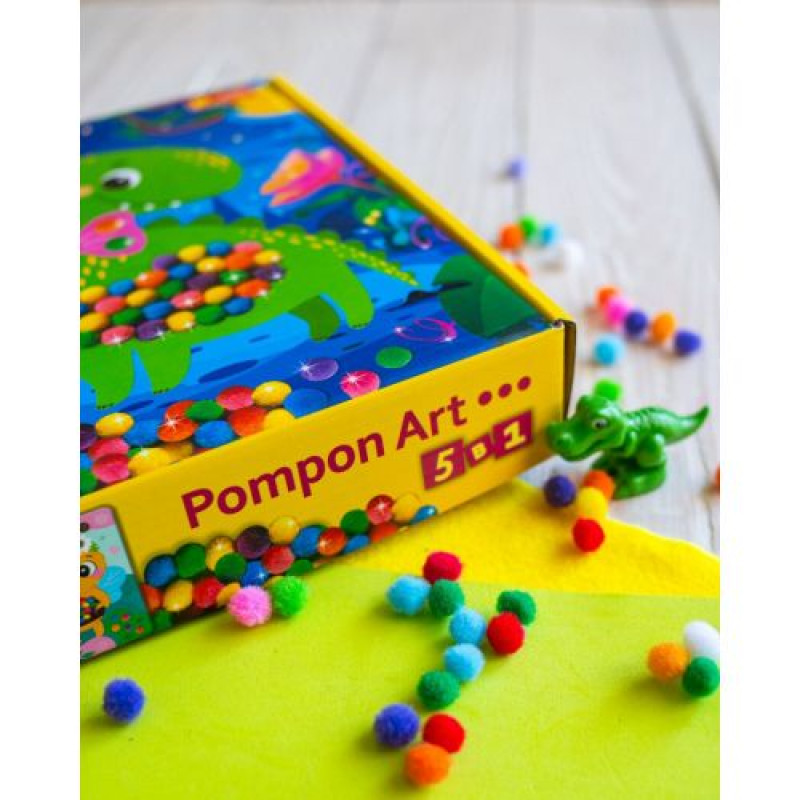 Великий набір для творчості. Pompon Art. Дракончик