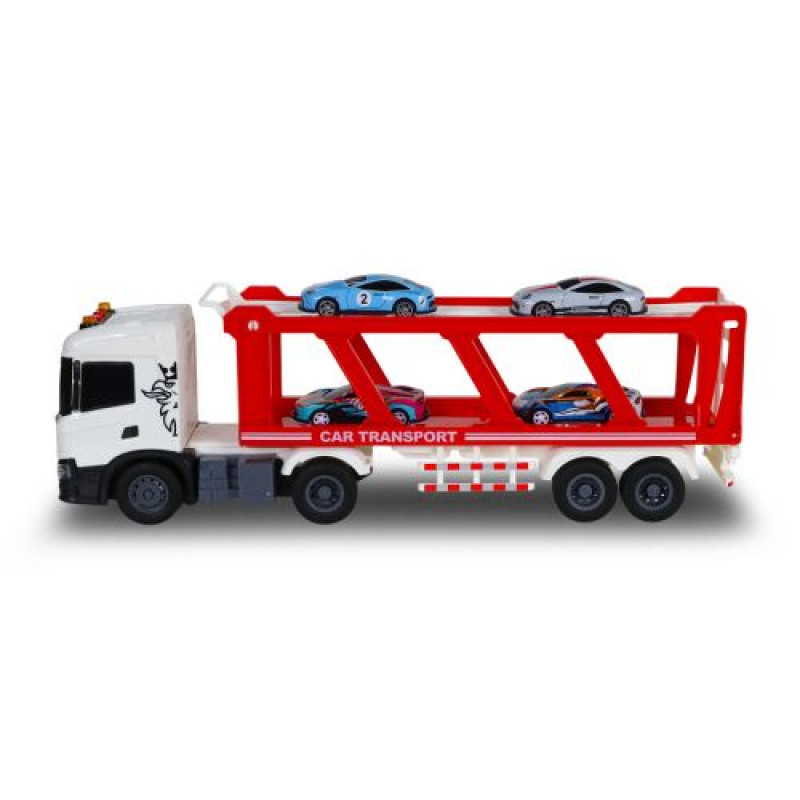 Ігровий набір серії Large Truck – Автоперевізник Scania (4 машини, світло, звук)