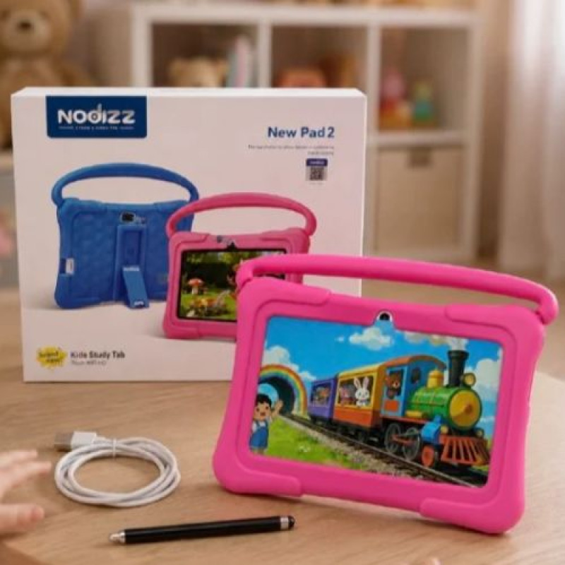Планшет 4/32 GB памяті, ігри, камера, Wi-Fi, Bluetooth, захисна плівка, стилус, чохол (РОЖЕВИЙ)