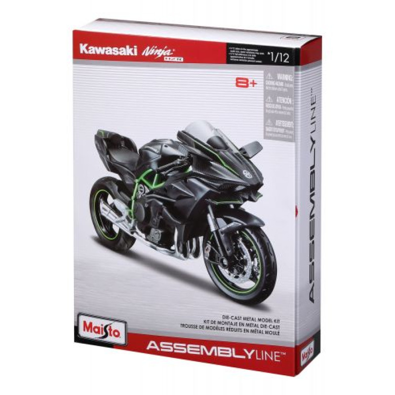 Збірна модель мотоцикла Kawasaki Ninja H2R, масштаб 1:12, сірий