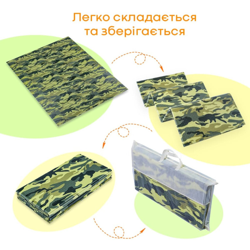 Камуфляжний килимок 200х150х1см "Мілітарі" (236) SW-00000156