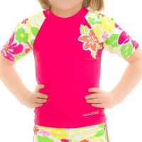 Топ сонцезахисний для дівчат Aqua SpeedT-SHIRT FLOWER