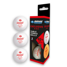 М'ячі Donic EXCLUSIVE Advantgarde 3* 40+ 3шт