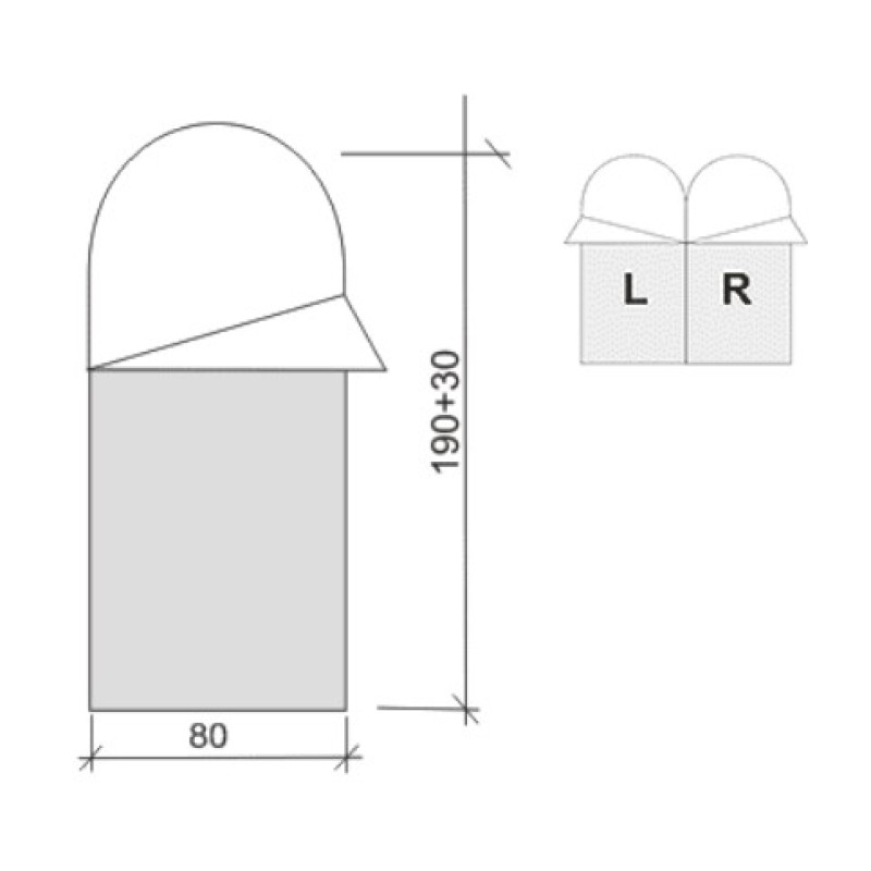 Спальний мішок Terra Incognita Asleep 300 Right