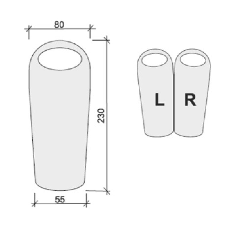 Спальний мішок Terra Incognita Pharaon EVO 200 Right
