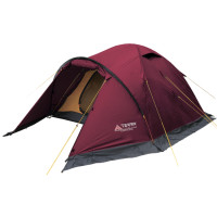Палатка Terra Incognita Canyon 3 Alu, 3-местная, 185T Polyester Rip Stop 4000 мм, алюминиевый каркас, вишнёвый