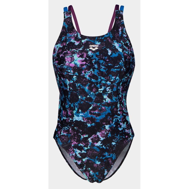 Купальник закритий для жінок Arena ROCKIN SWIMSUIT SWIM TECH MULT