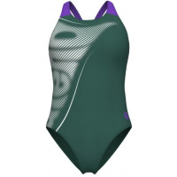 Купальник закритий для жінок Arena BRIGHT GLARE SWIMSUIT V BACK