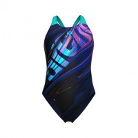 Купальник закритий для жінок Arena FLOW SWIMSUIT V BACK LB