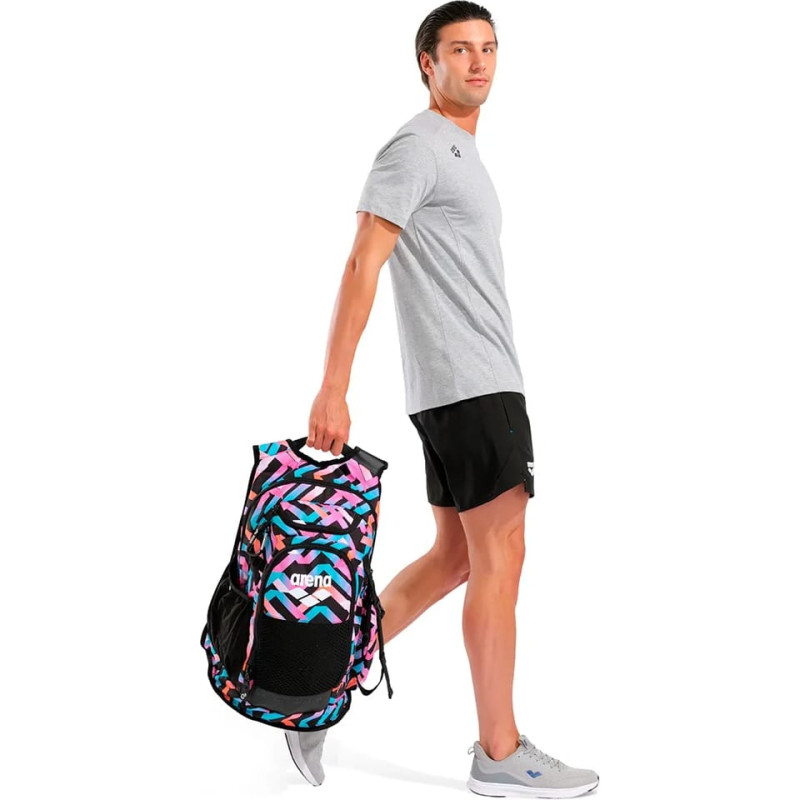 Рюкзак Arena ALL SET BACKPACK AO 45L рожевий, блакитний, чорний Уні 55 х 38 х 28 см