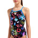 Купальник закритий для дівчат Arena GRAFFITI SWIMSUIT LIGHT DROP B
