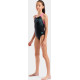 Купальник закритий для дівчат Arena SUNRISE SWIMSUIT SWIM PRO BACK чорний, бірюзовий, рожевий Діт 164 см