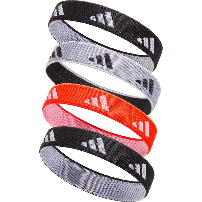 Гумки для волосся Adidas Hair Ties чорний, білий, червоний Жін One Size