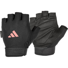 Рукавички для тренінгу Adidas Essential Adjustable Gloves чорний, рожевий Уні M