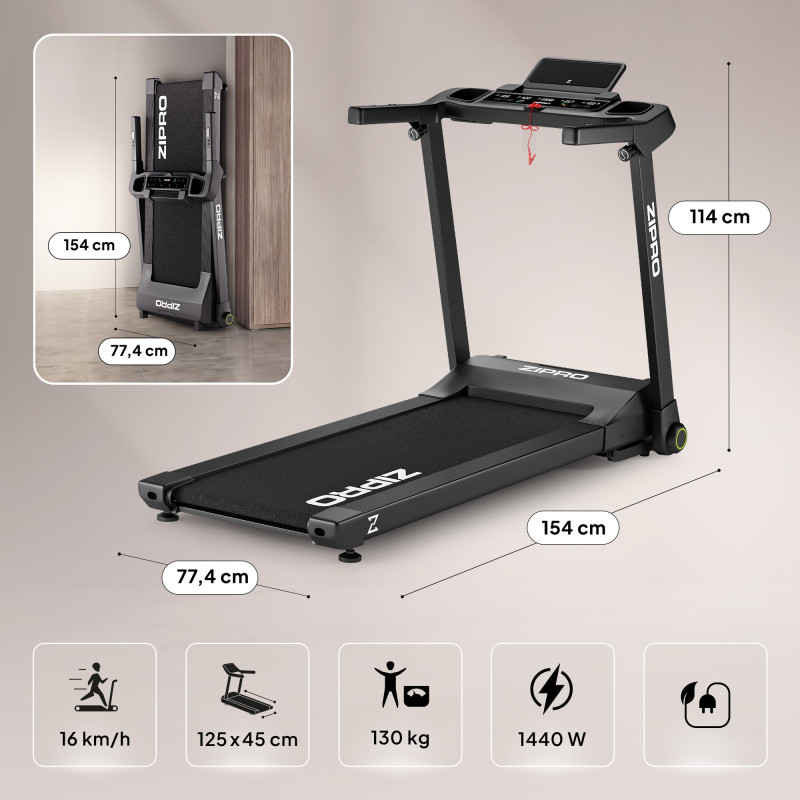Бігова доріжка електрична Zipro Ramble