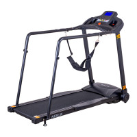 Электрическая беговая дорожка inSPORTline Neblin, 122x40 см, 1,75 л.с., 6 км/ч, для реабилитации, Silent Motion, чёрная