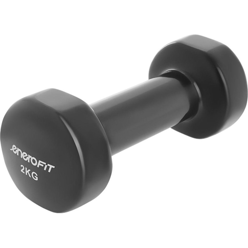 Гантелі вінілові ENERO FIT VDB зі стійкою, 7 кг