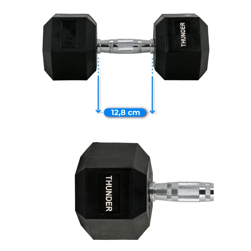 Гантель шестигранна THUNDER 17,5 кг