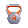 Гиря Insportline Vin-Bell, 8 кг, чугун/винил, серо-оранжевая