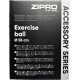 М'яч гімнастичний Zipro Anti-Burst 55 см, чорний