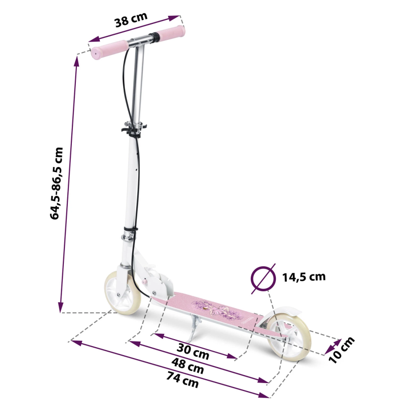 Самокат дитячий Ricokids Kodi біло-рожевий