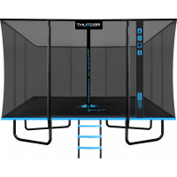 Батут THUNDER OUTSIDE PHENOM з зовнішньою сіткою 8 х 12 футів чорно-блакитний