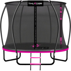 Батут THUNDER INSIDE ULTRA з внутрішньою сіткою 6 футів 185 см чорно-рожевий