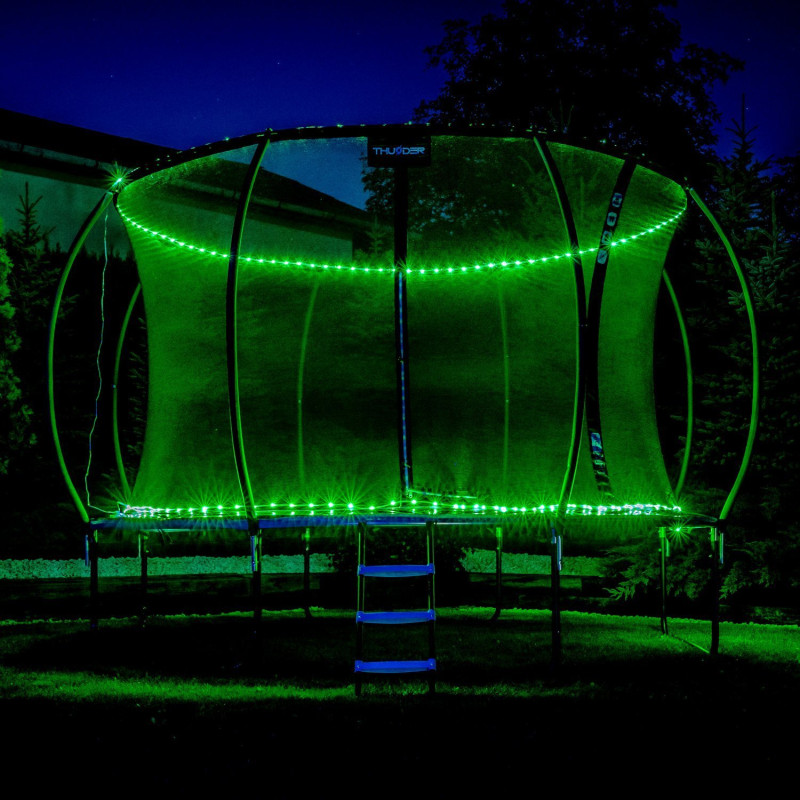 Батут THUNDER INSIDE ULTRA з внутрішньою сіткою 6 футів 185 см чорно-рожевий