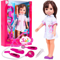 Лялька-медсестра для дітей 3+ Аксесуари для лікаря + Стетоскоп + Термометр + Шприц