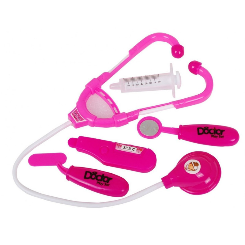 Лялька-медсестра для дітей 3+ Аксесуари для лікаря + Стетоскоп + Термометр + Шприц