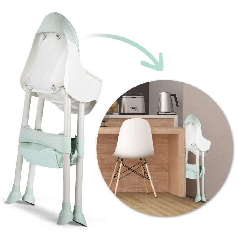 Стільчик для годування зі столиком Ricokids Milo 79 х 62 х 94 см - зелено-білий