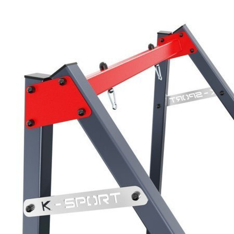 Каркас для гойдалки K-SPORT КSОZ016, 164 х 140 х 206 см - червоно-сірий