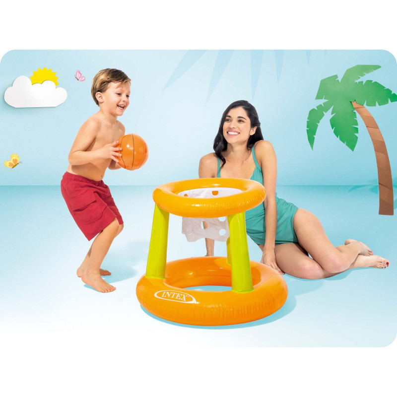 Кільце баскетбольне для басейну INTEX 58504, 62 x 56 x 83 см, ПВХ, різнокольорове