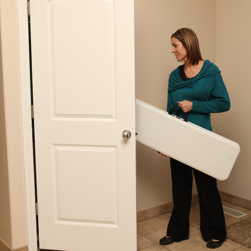 Лавка розкладна Lifetime 80305, 183 х 29,2 х 42,1 см - біла