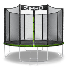 Батут Zipro Jump Pro із зовнішньою сіткою 10 футів 312 см чорно-зелений