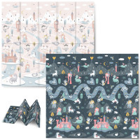 Килимок розкладний дитячий 200 x 180 x 1 см Nukido NK-340 Фортеця День-Ніч