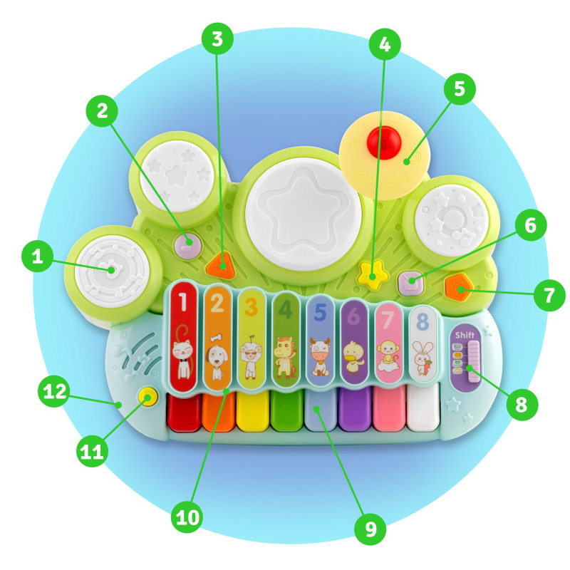 Іграшка інтеракивна Ксилофон Ricokids