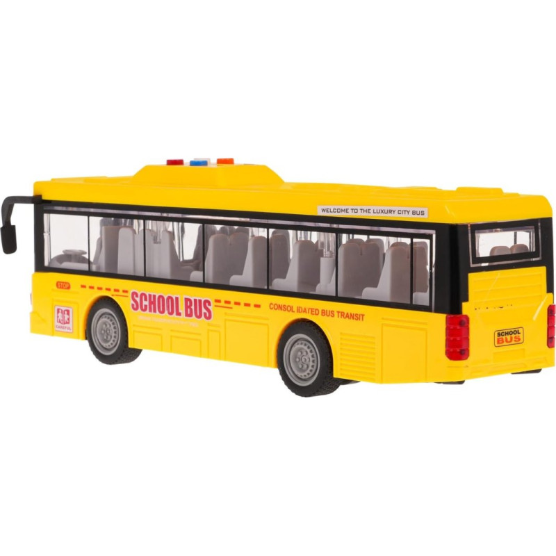 Дитячий іграшковий шкільний автобус зі світловою та звуковою функцією ZAU.JS120B