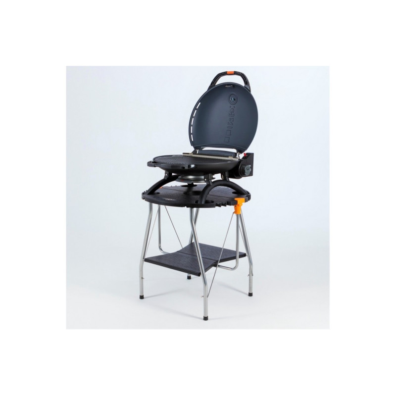 КОМПЛЕКТ Портативний переносний газовий гриль O-GRILL 600T, зелений + шланг в подарунок! Код: 011679