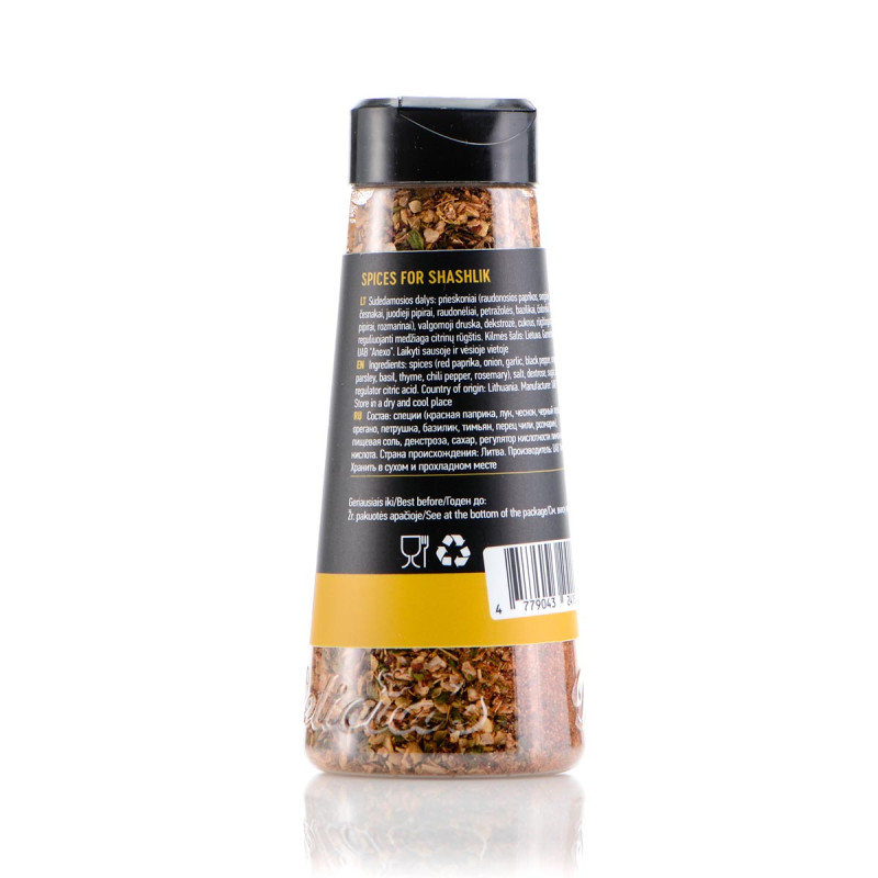 Суміш спецій Delicia's Spices Shashlik для шашлику 140 г 241577 Код: 013254