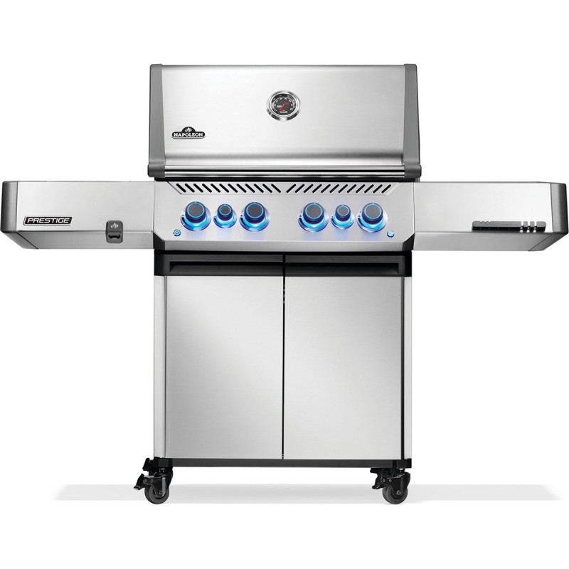 Газовий гриль Napoleon Prestige P 500 з бічною конфоркою Sizzle Zone та вертілем (69212) нерж сталь P500VRSIBPSS Код: 013837
