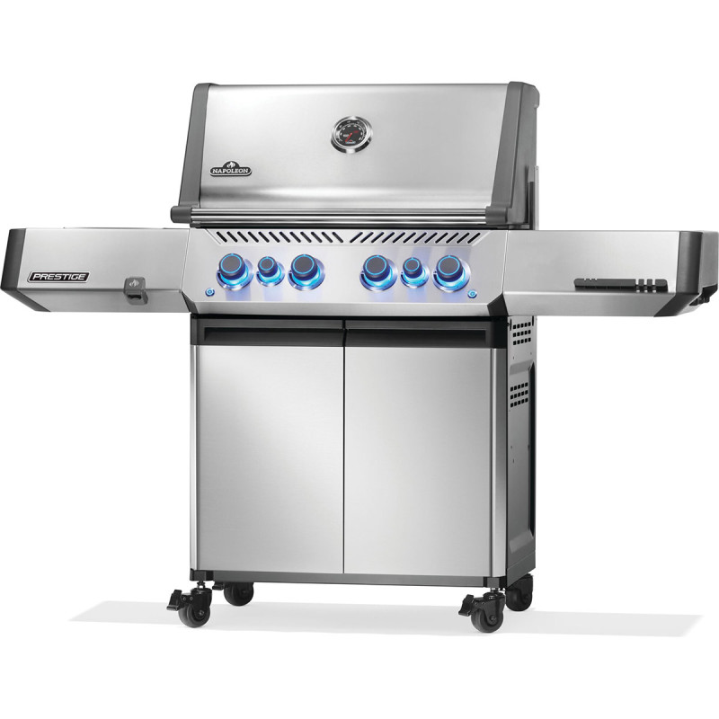 Газовий гриль Napoleon Prestige P 500 з бічною конфоркою Sizzle Zone та вертілем (69212) нерж сталь P500VRSIBPSS Код: 013837