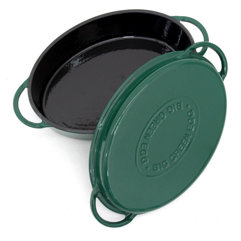 Жарівня (котел) овальна чавун.емаль 5.2л Big Green Egg 117670 Код: 004677