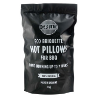 Деревно-вугільний екобрикет Hot Pillows 3 кг GRILLI 777777 Код: 010482