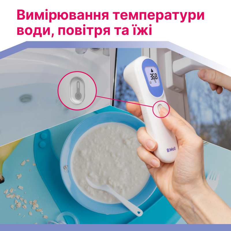 Безконтактний інфрачервоний термометр B.Well TH-7000 (TH-7000-2654)