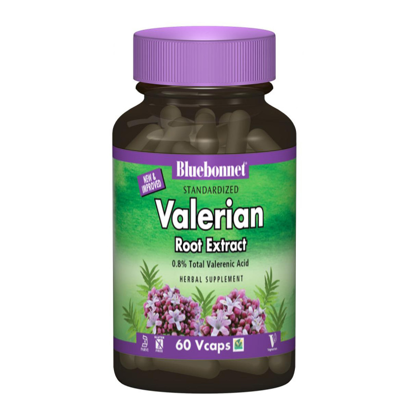 Экстракт корня валерианы, Bluebonnet Nutrition, 60 желатиновых капсул