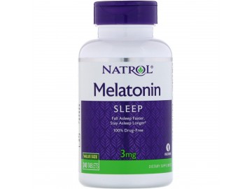 Мелатонін, Melatonin, 3 мг, Natrol, 240 таблеток