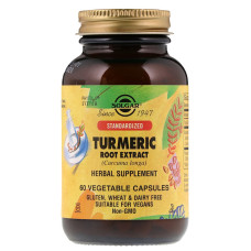 Куркума екстракт (корінь), Turmeric, Solgar, 60 капсул