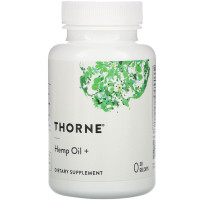 Конопляна Масло, Thorne Research, 30 Гелевых капсул