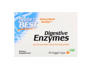 Травні ферменти, Digestive Enzymes, Doctor's Best, 10 капсул